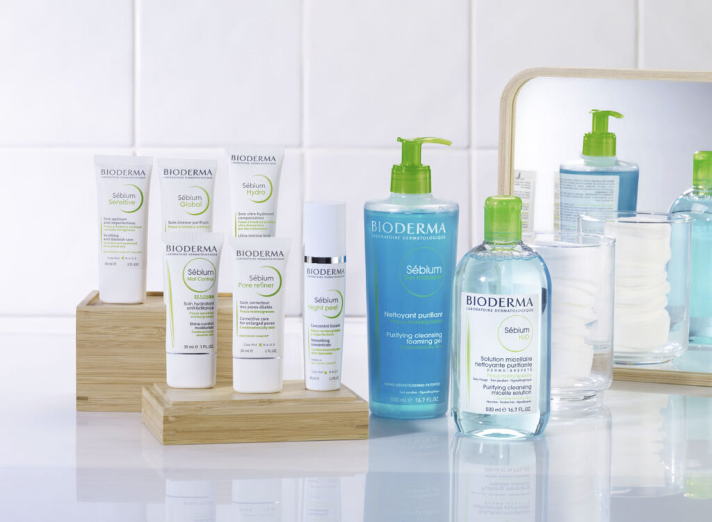 Produits Bioderma Sébium pour soins de la peau