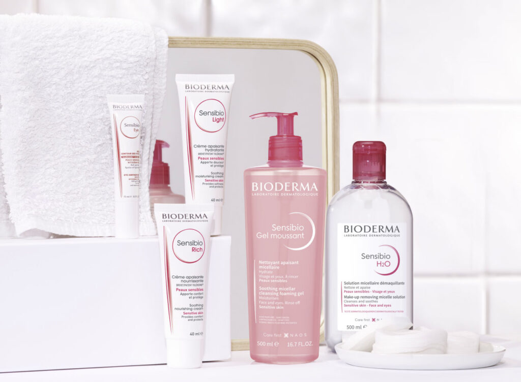 Produits soin visage Bioderma Sensibio.