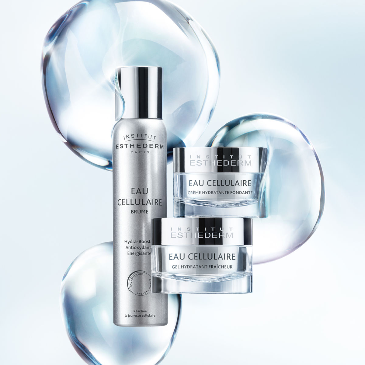Produits Eau Cellulaire de l'Institut Esthederm